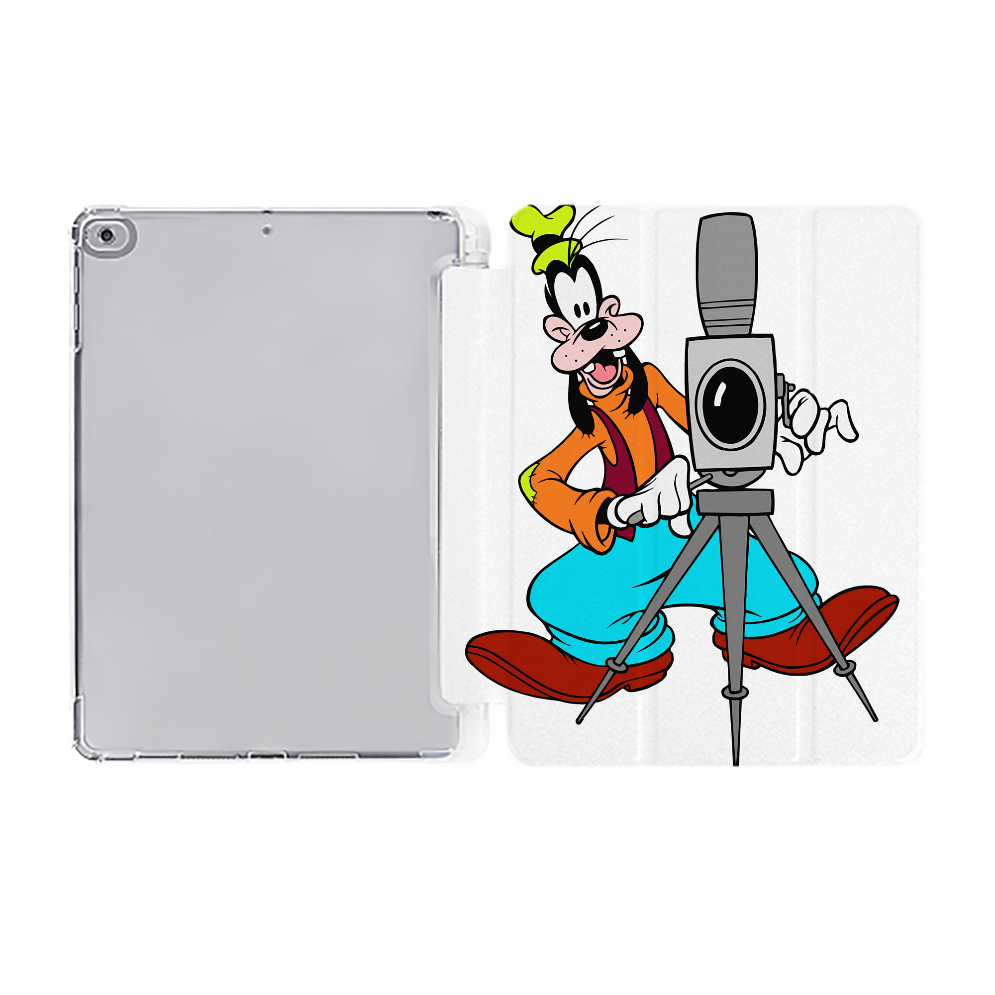 （画像用） ミッキーマウス Mickey Mouse IPad ケース ペン収納付き 三つ折りスタンド PUレザー×シリコン 対応機種9.5/10.5/10.9インチ